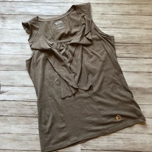 Michael Kors sleeveless ruffle top